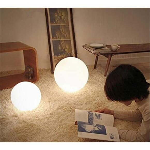 6-inch RGB Color-Changing LED Globe Light w/Remote, Mood Lamp Kids Night Light - Picture 5 of 7